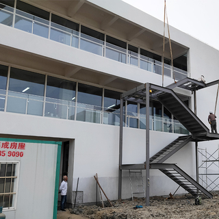 Escadaria de aço para residência, prédio de escritórios, fábrica